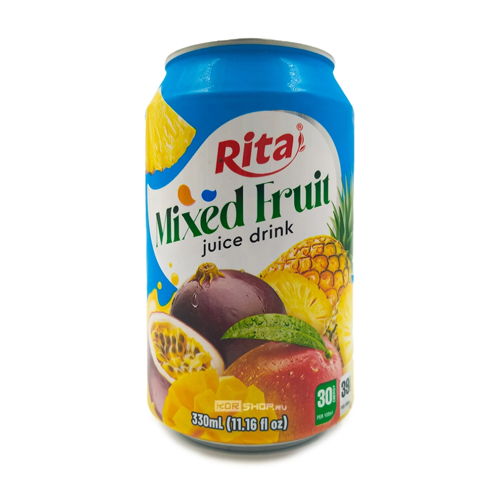 Напиток с соком манго, ананаса, маракуйи Mixed fruit Juice Drink Rita (Вьетнам), 330 мл Напиток с соком манго, ананаса, маракуйи Mixed fruit Juice Drink Rita (Вьетнам), 330 мл