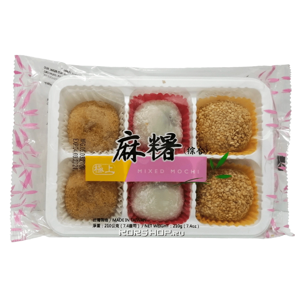 Моти Ассорти Bamboo House (6 шт.), Тайвань, 210 г Моти Ассорти Bamboo House (6 шт.), Тайвань, 210 г