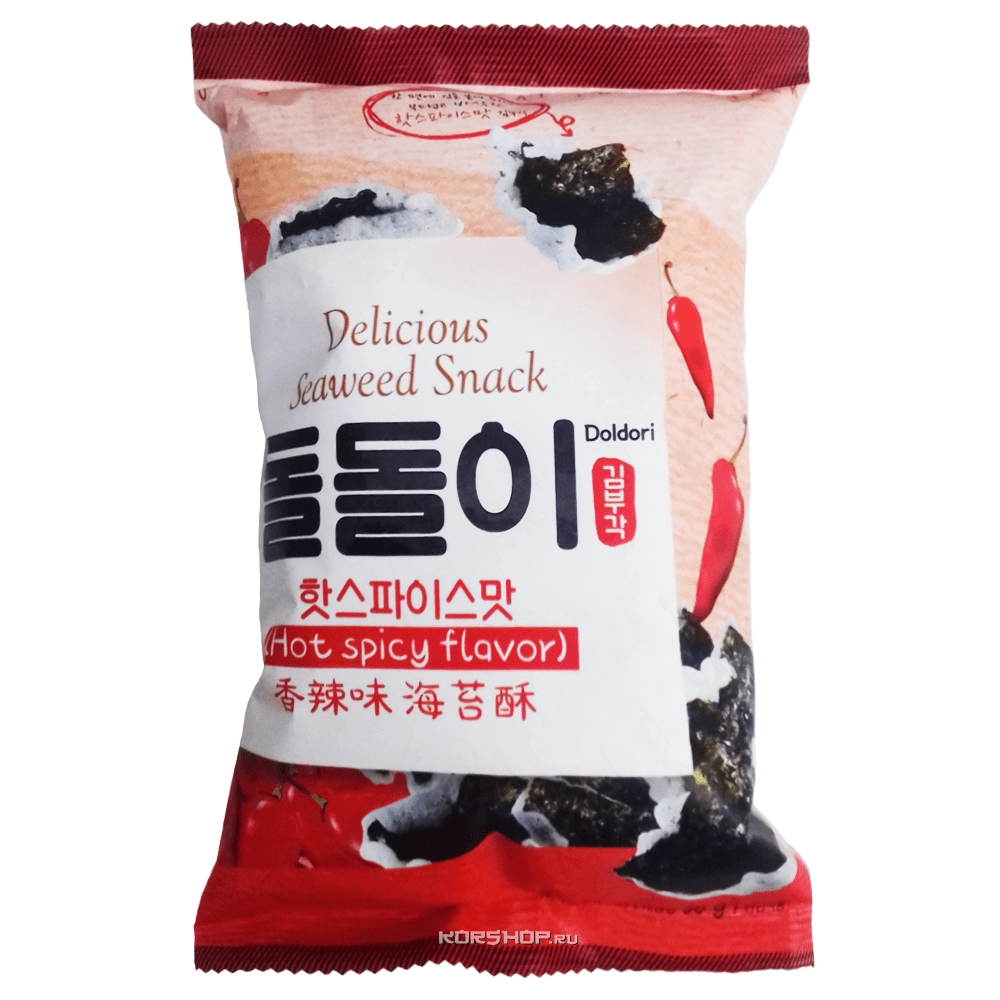 Морская капуста в кляре со вкусом острого перца Doldori, Корея, 30 г Морская капуста в кляре со вкусом острого перца Doldori, Корея, 30 г