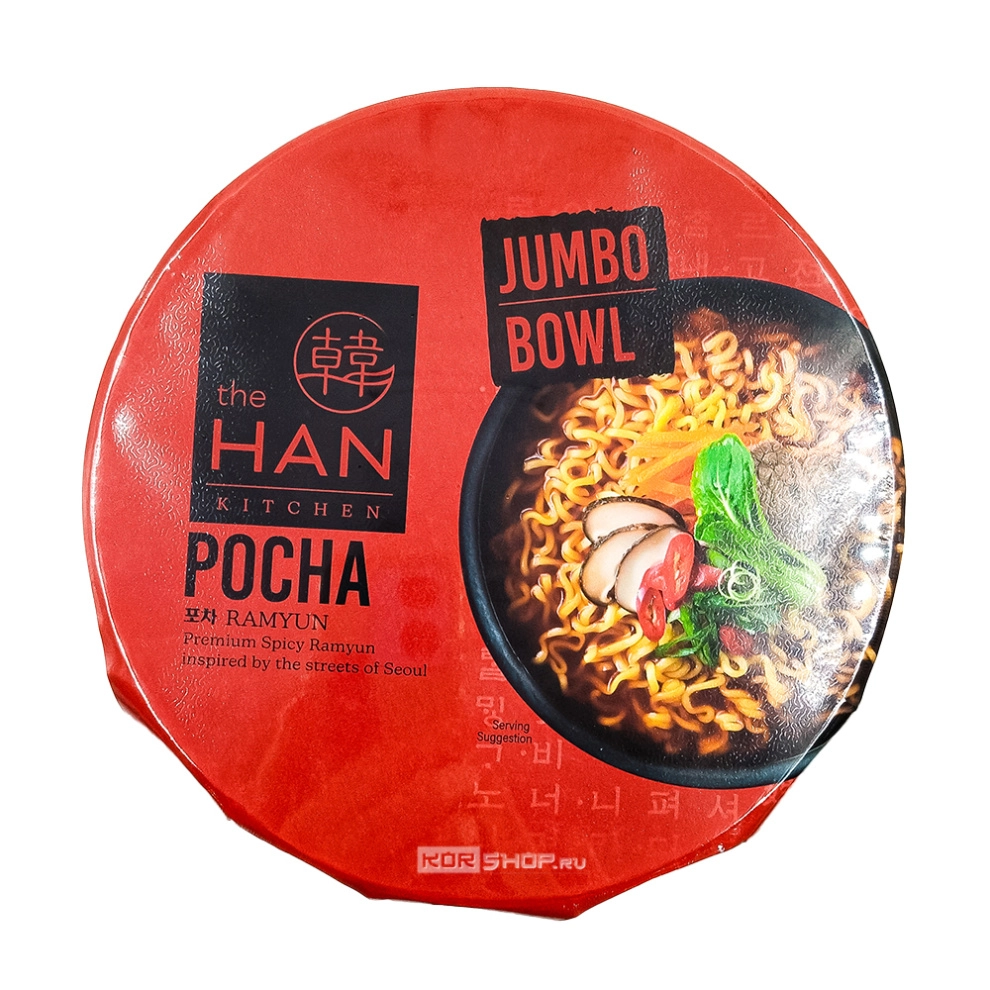 Лапша б/п со вкусом острой говядины Поча (чашка) Pocha The Han Kitchen, Корея, 107,5 г Лапша б/п со вкусом острой говядины Поча (чашка) Pocha The Han Kitchen, Корея, 107,5 г