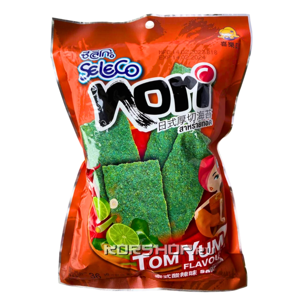 Морская капуста жареная в листах Том Ям Seleco, Таиланд, 36 г