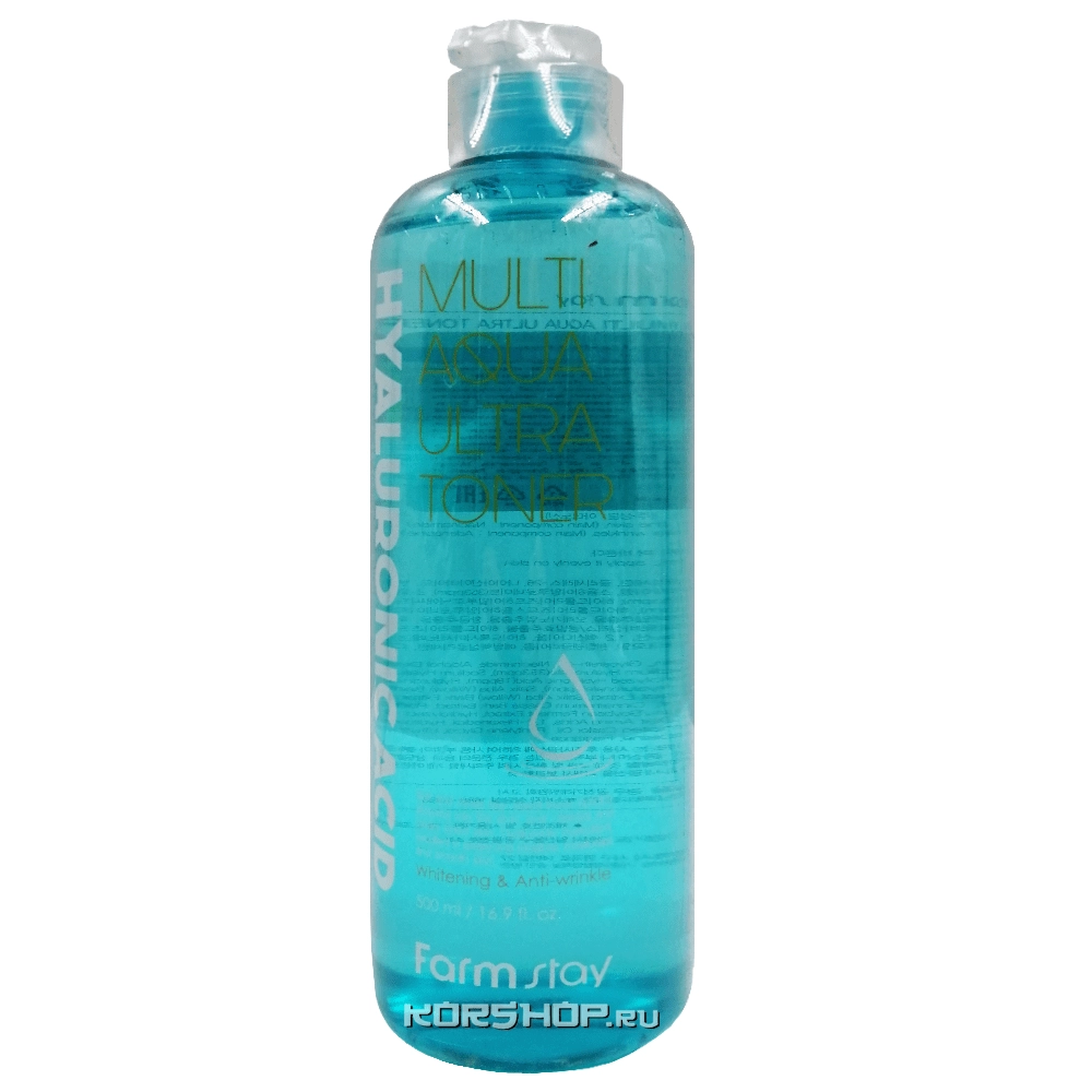 Увлажняющий тонер с гиалуроновой кислотой FarmStay, Корея, 500 мл Увлажняющий тонер с гиалуроновой кислотой FarmStay, Корея, 500 мл