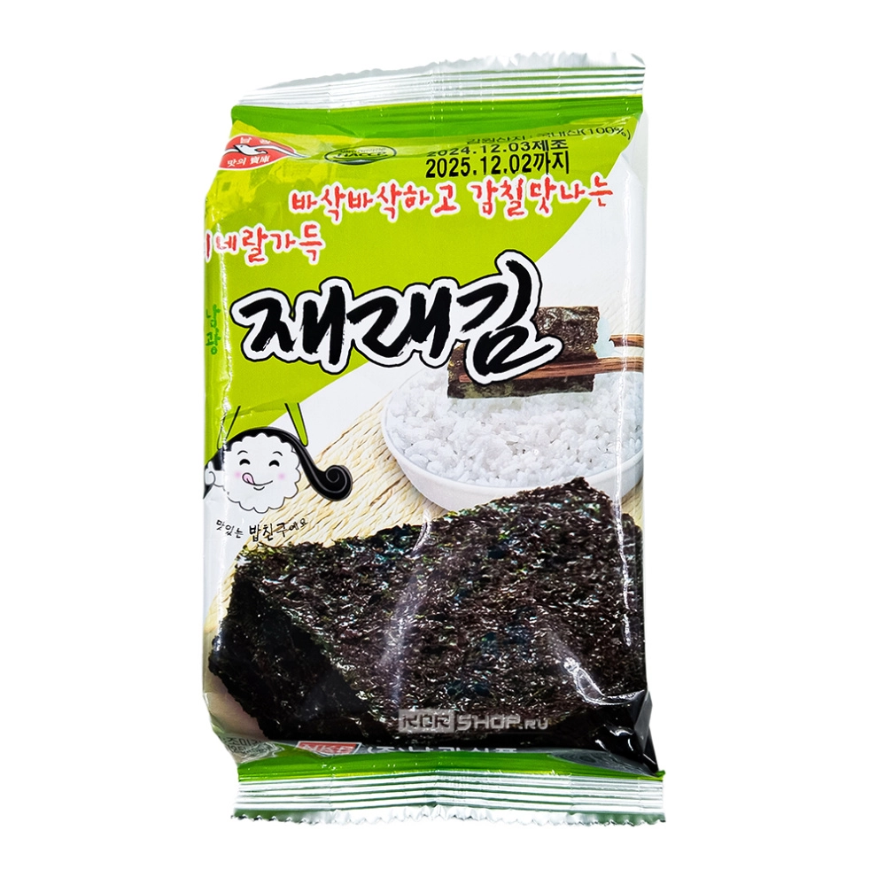 Морская капуста сушеная Seasoned Wild Laver Nam Kwang, Корея, 5 г