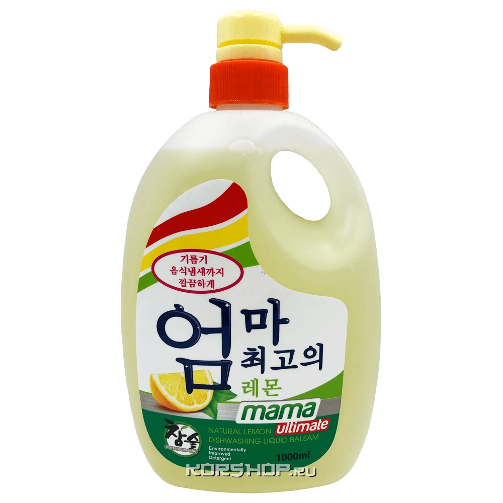 Бальзам для мытья посуды и детских принадлежностей с ароматом натурального лимона Mama Ultimate, Корея, 1000 мл Бальзам для мытья посуды и детских принадлежностей с ароматом натурального лимона Mama Ultimate, Корея, 1000 мл