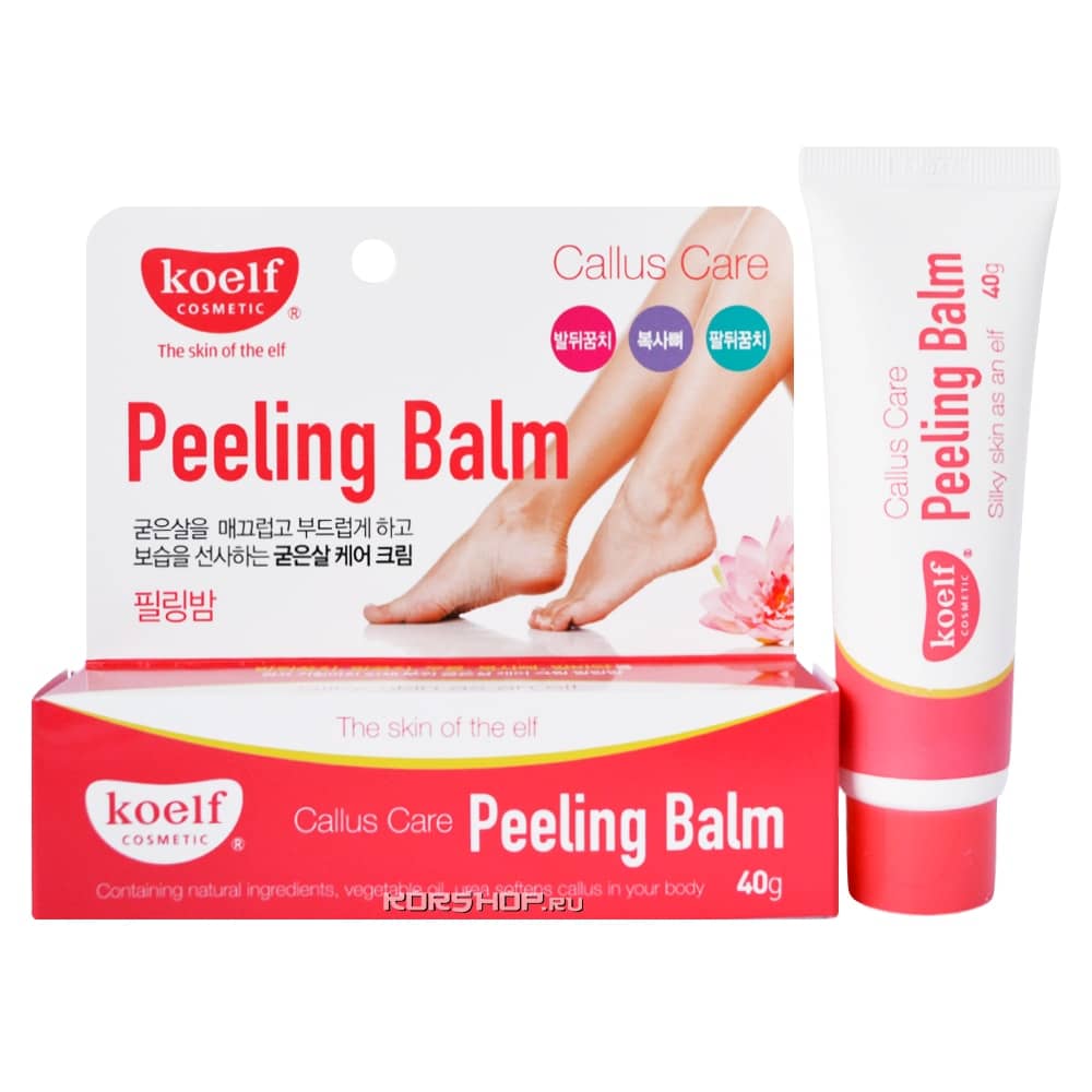 Отшелушивающий бальзам для ног Koelf, Корея, 40 г