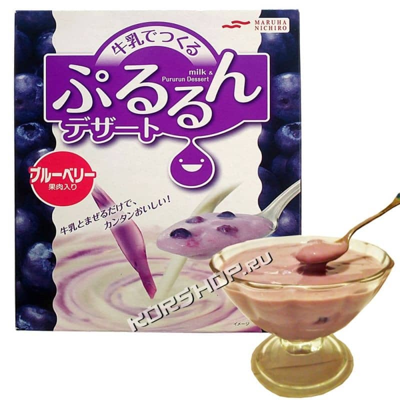 Смесь для молочного десерта с черникой Maruha Nishiro, Япония 150 г
