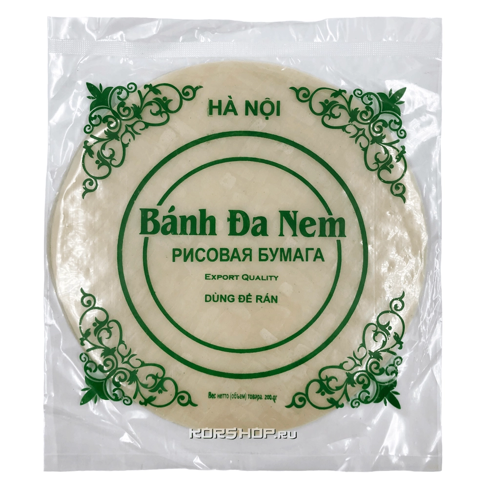 Круглая рисовая бумага Ha Noi, Вьетнам, 200 г Круглая рисовая бумага Ha Noi, Вьетнам, 200 г