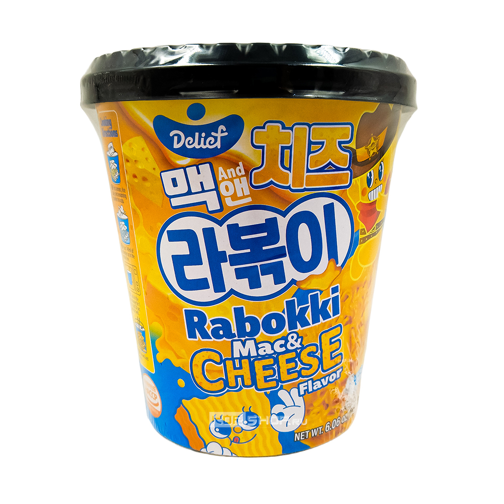 Рапокки со вкусом сырного соуса Mac & Cheese Delief, Корея, 170 г Рапокки со вкусом сырного соуса Mac & Cheese Delief, Корея, 170 г