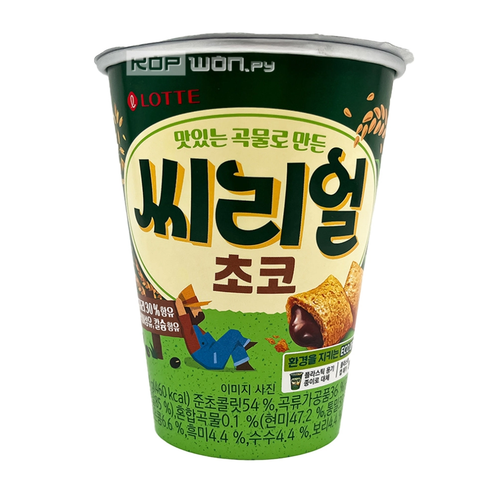 Печенье с шоколадной начинкой Cereal Choco Lotte, Корея, 89 г