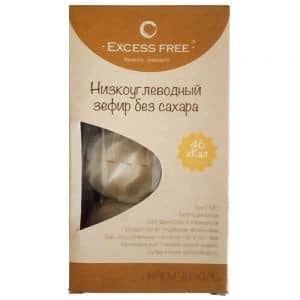 Низкоуглеводный зефир со вкусом Крем Брюле Excess Free, 120 г