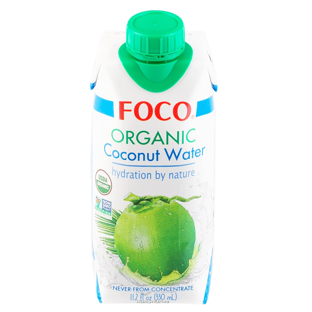 Органическая кокосовая вода Foco, Вьетнам, 330 мл Органическая кокосовая вода Foco, Вьетнам, 330 мл