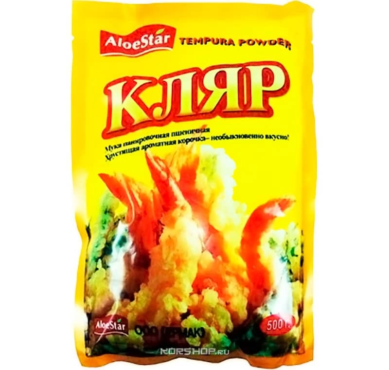 Панировочная мука (кляр) Aloe Star, Корея, 500 г Панировочная мука (кляр) Aloe Star, Корея, 500 г