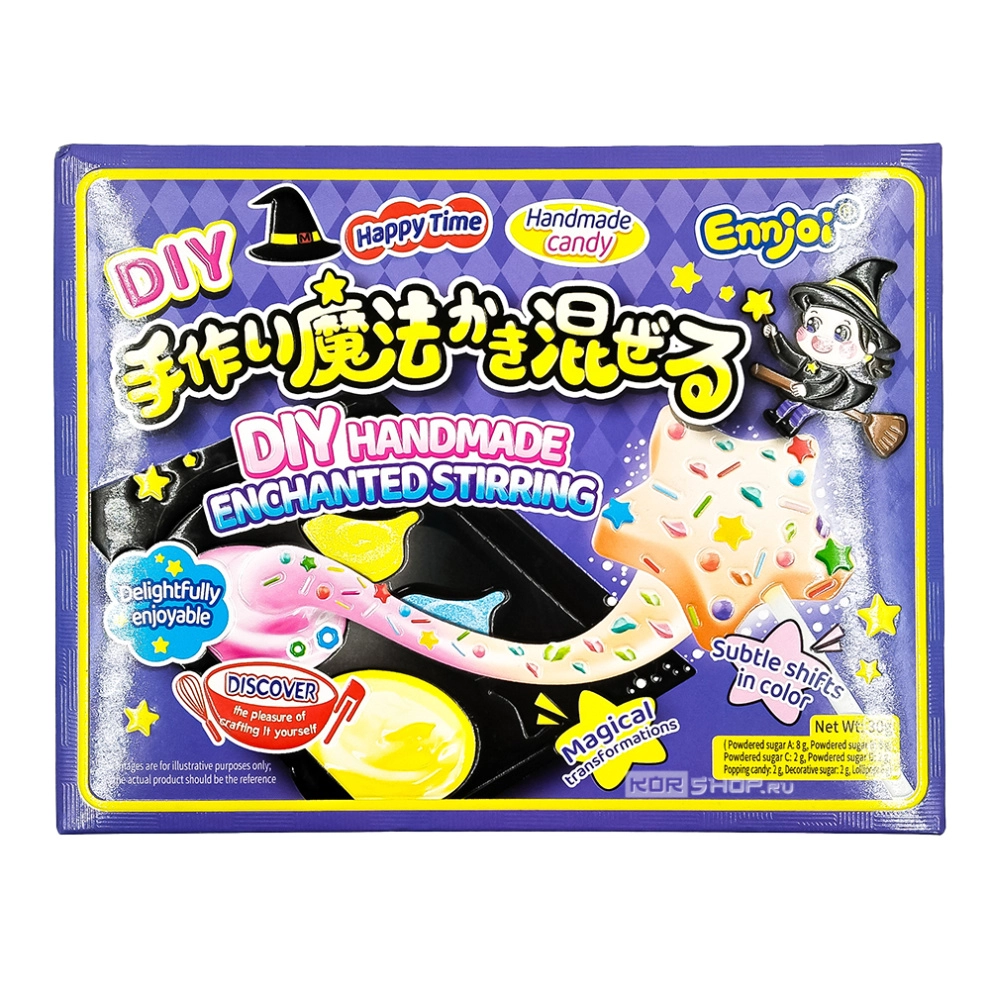 Жевательная конфета «Сделай сам: Волшебный переполох» Enchanted Stirring Guandong Lefen, Китай, 30 г Жевательная конфета «Сделай сам: Волшебный переполох» Enchanted Stirring Guandong Lefen, Китай, 30 г