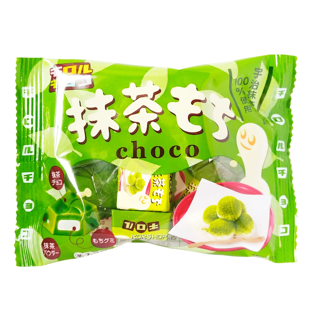 Шоколад с зеленым чаем и начинкой моти Матча Мочи Tirol, Япония, 35 г