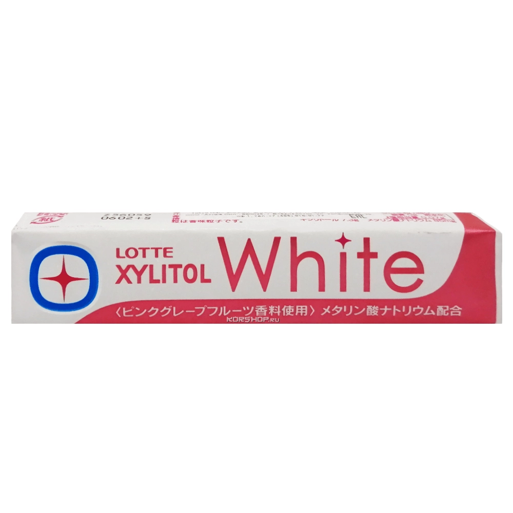 Жевательная резинка Розовый грейпфрут Xylitol White Lotte, Япония, 21 г