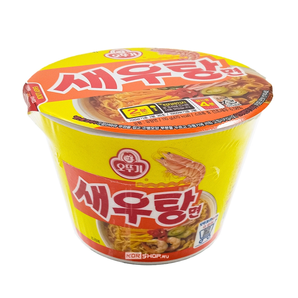 Лапша быстрого приготовления со вкусом креветки Сеутан Мен Ottogi, Корея, 110 г
