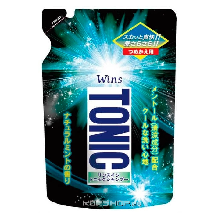 Охлаждающий шампунь с кондиционером тоником 2 в 1 Wins, Япония, 340 г