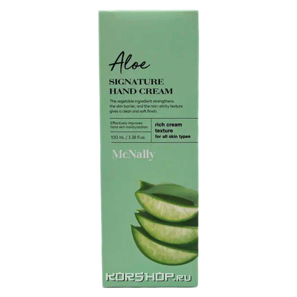 Крем для рук с экстрактом алоэ Aloe Signature Hand Cream McNally, Корея, 100 мл