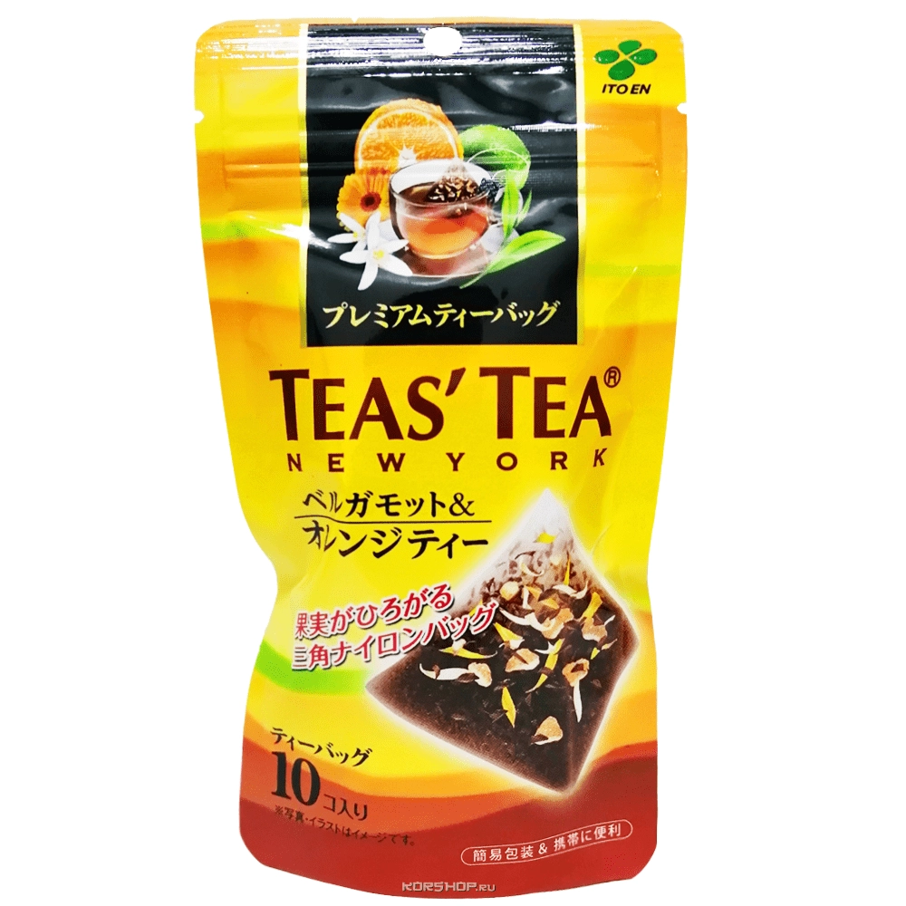 Премиальный травяной чай с бергамотом и апельсином Tea's Tea Itoen (10 шт.), Япония, 20 г
