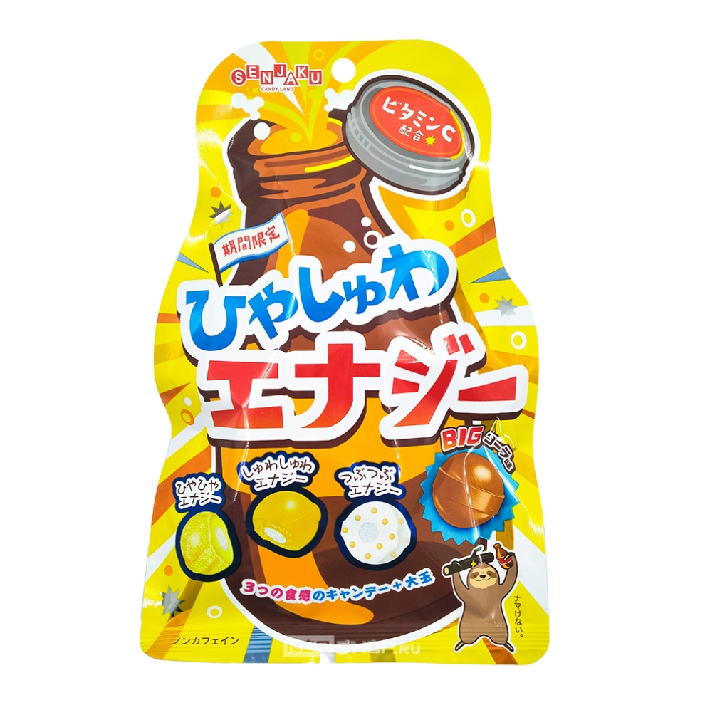Карамель содовая Ассорти 4 вкуса «Энергетические напитки» Senjaku, Япония, 75 г