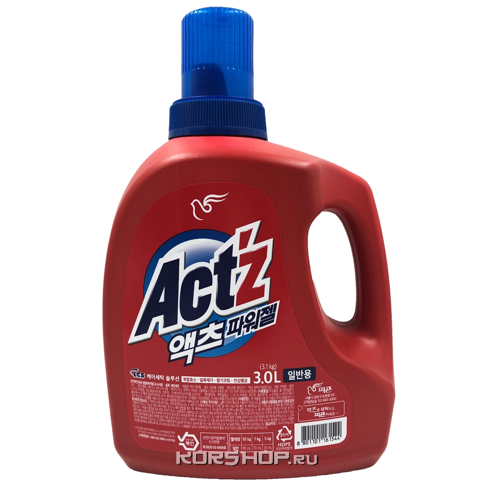 Концентрированный гель для стирки с ферментами и ароматом цветов Act'z Pigeon, Корея, 3 л Концентрированный гель для стирки с ферментами и ароматом цветов Act'z Pigeon, Корея, 3 л