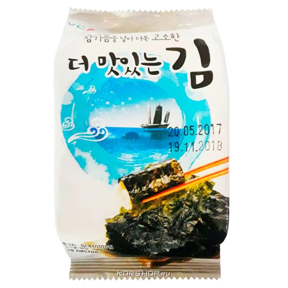 Жареная морская капуста «КИМ» VCA (10 листов), Корея
