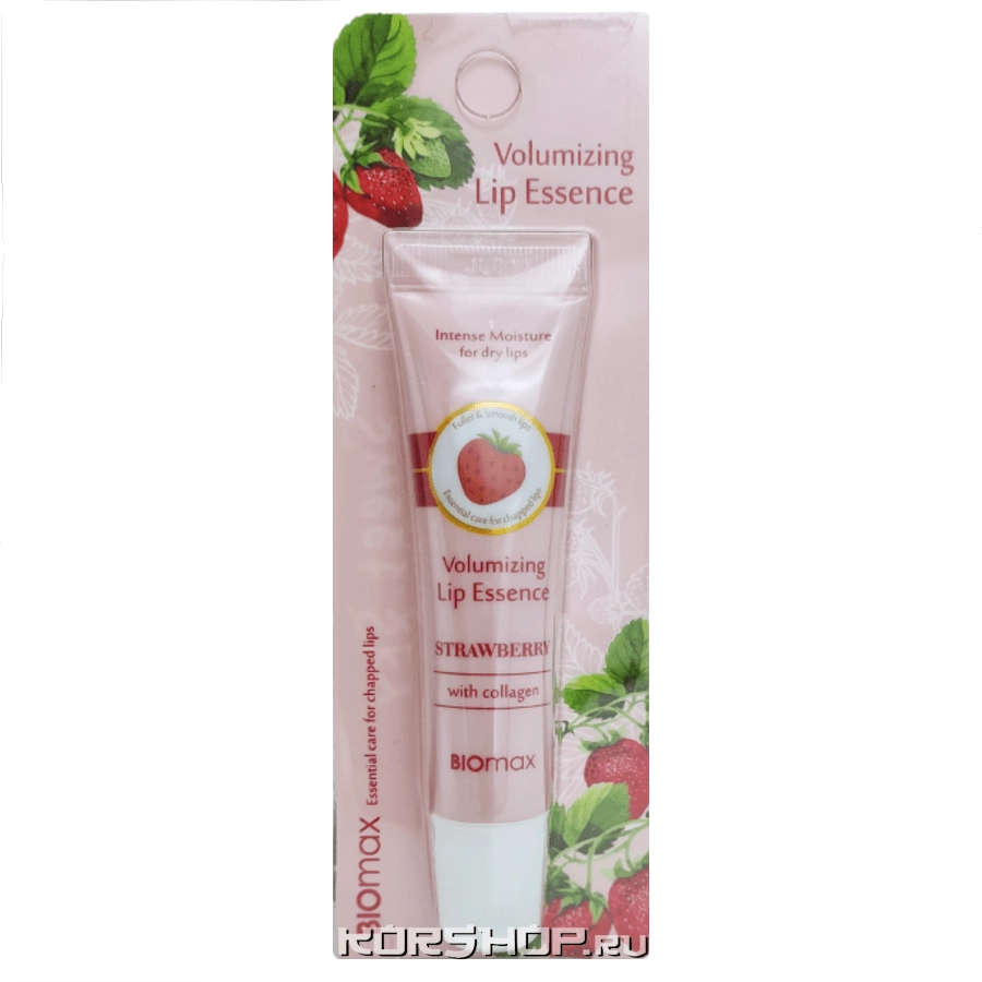Увлажняющая эссенция для губ с экстрактом клубники Biomax, Корея, 10г