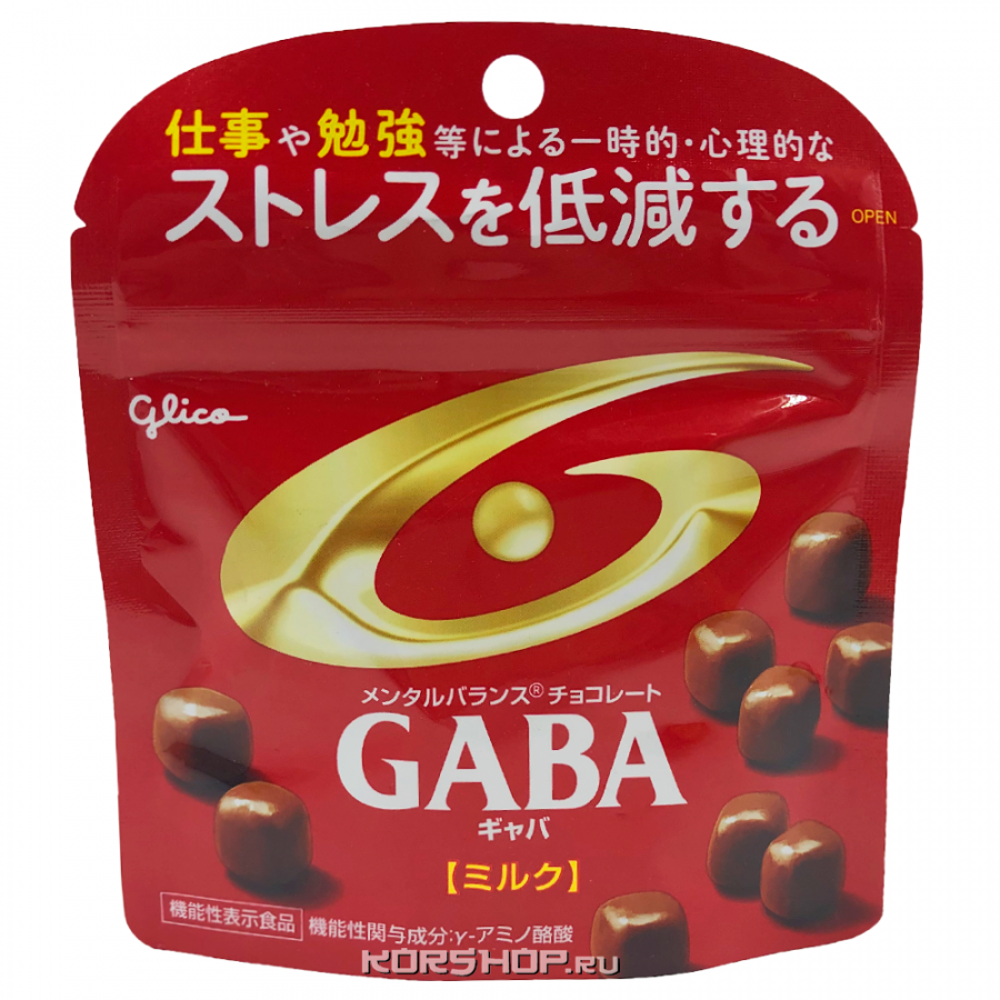 Молочный шоколад Gaba Glico, Япония, 53 г
