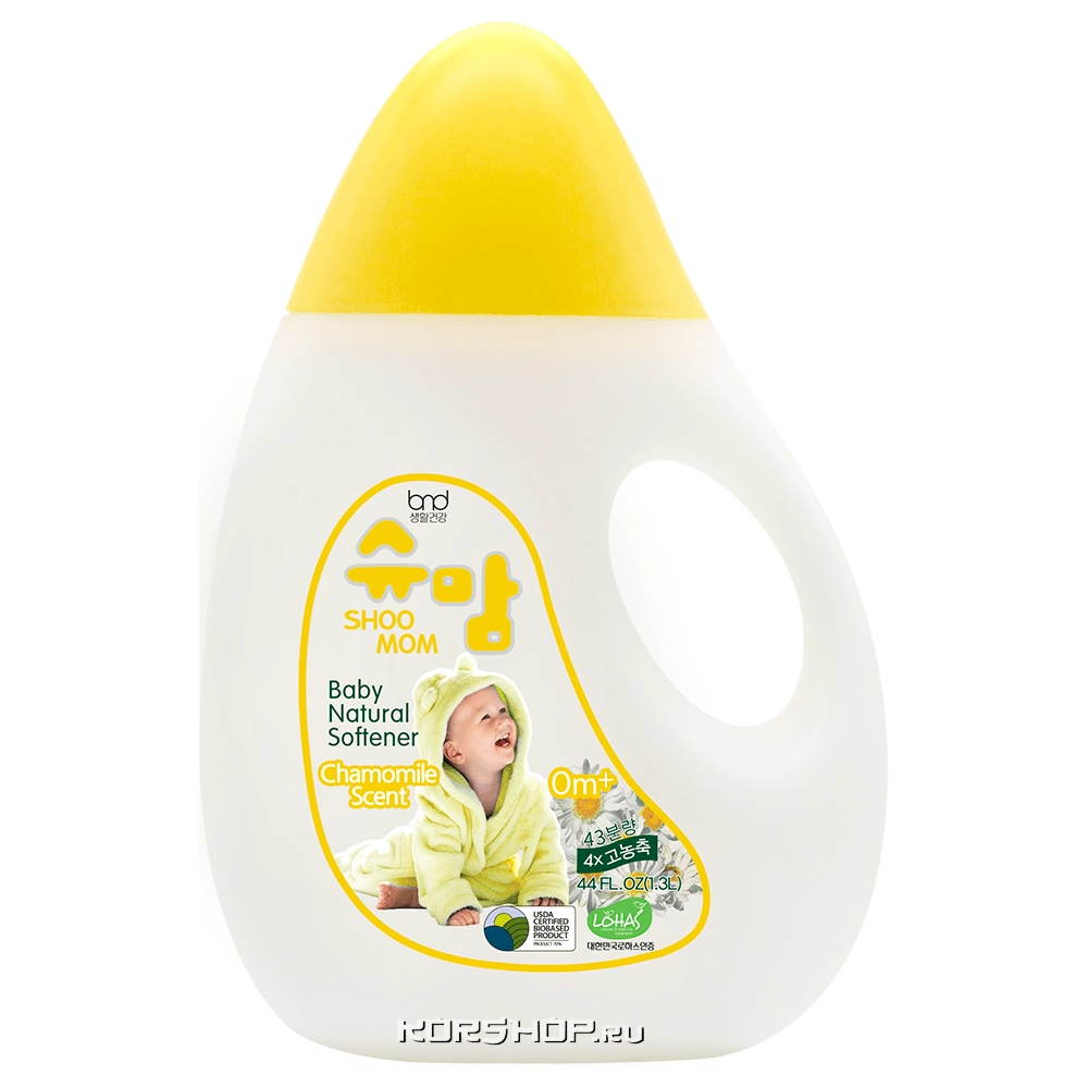 Кондиционер для стирки детского белья с ароматом ромашки Shoomom, Корея, 1,3 л
