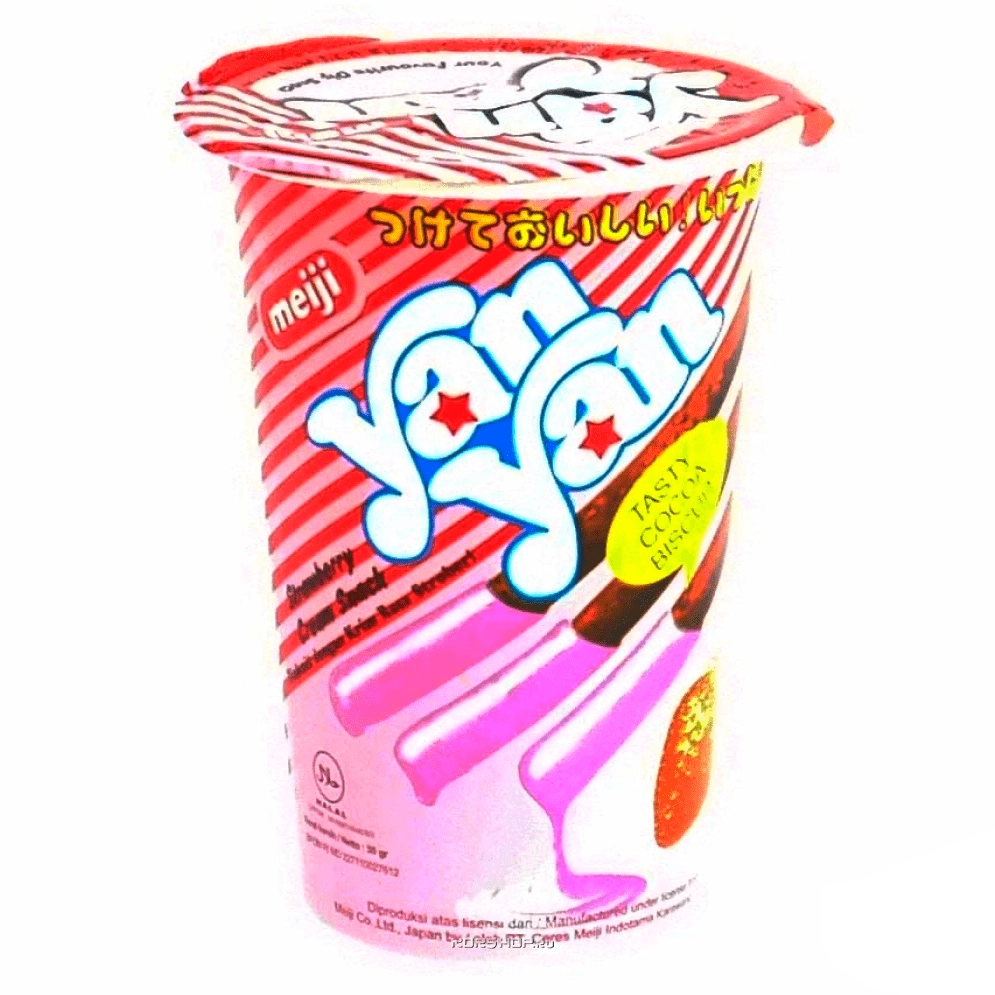 Печенье Yan Yan Mini Strawberry Meiji, Индонезия, 30 г