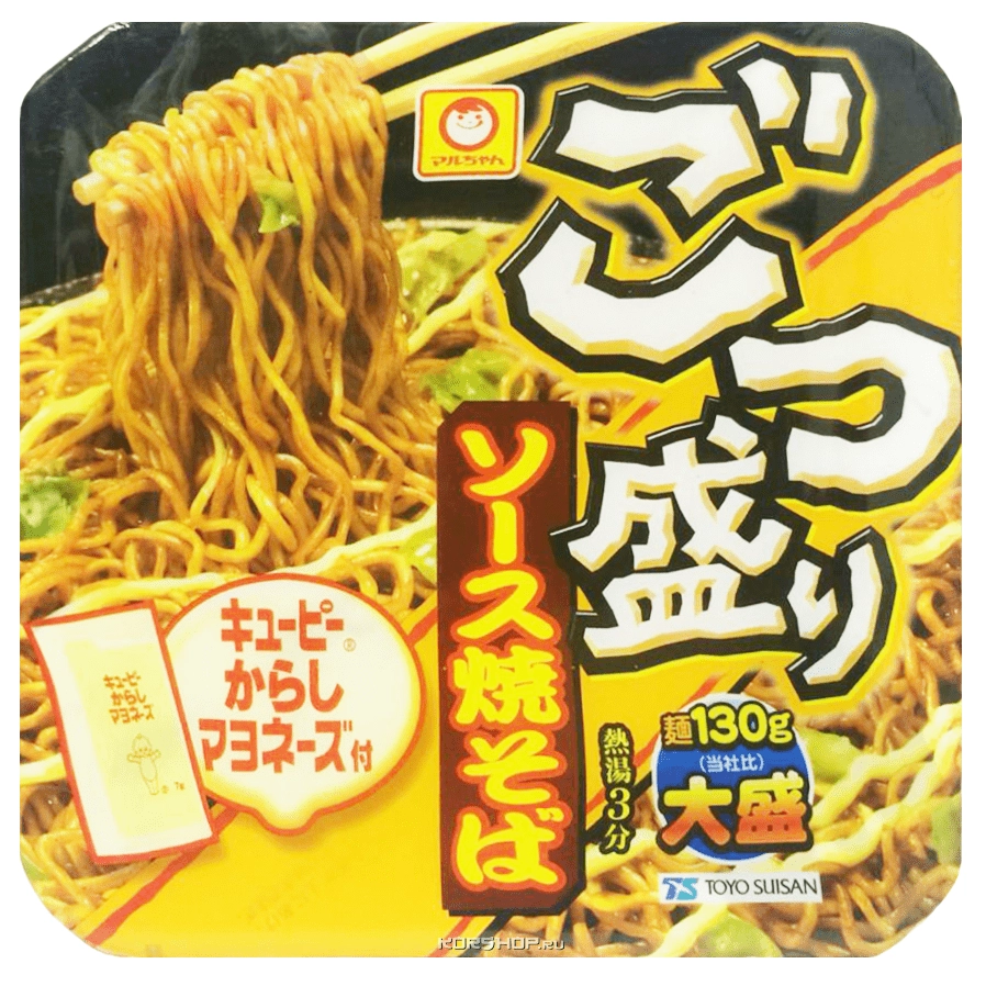 Лапша быстрого приготовления с капустой в майонезно-горчичном соусе Якисоба Toyo Suisan, Япония, 171 г Лапша быстрого приготовления с капустой в майонезно-горчичном соусе Якисоба Toyo Suisan, Япония, 171 г