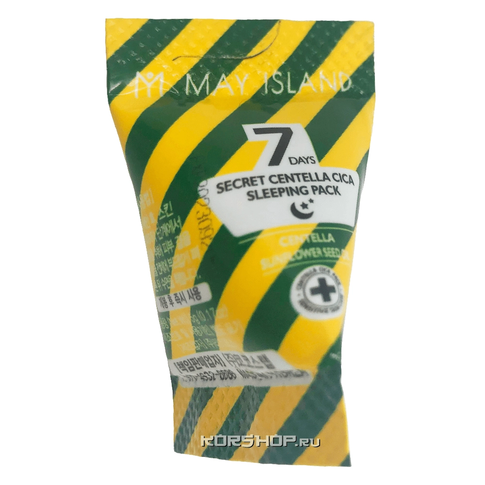 Ночная маска для лица с центеллой CICA May Island 7 Days Secret, Корея, 5 г Ночная маска для лица с центеллой CICA May Island 7 Days Secret, Корея, 5 г