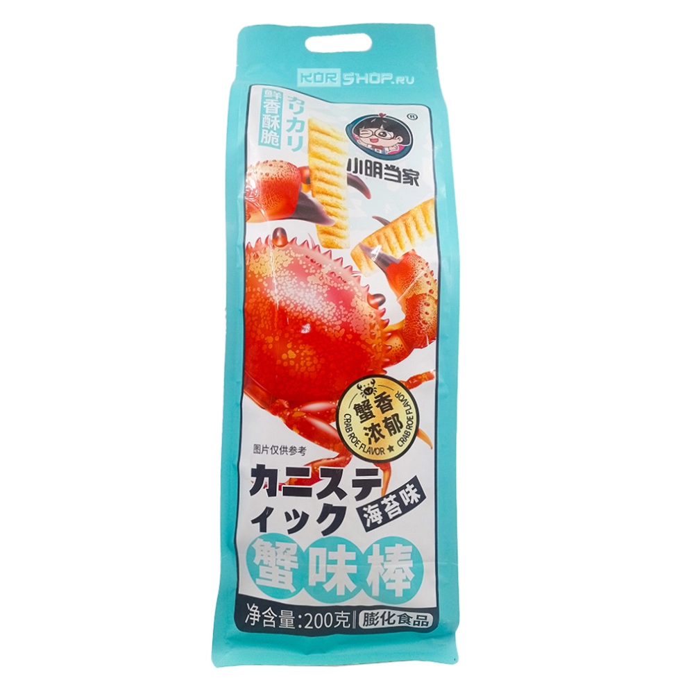 Чипсы со вкусом краба с водорослями Dangjia, Китай, 200 г