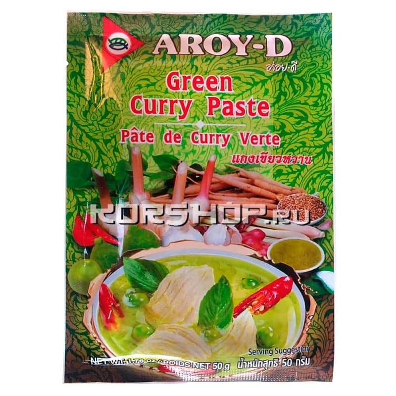 Зелёная паста карри Aroy-D 50 г