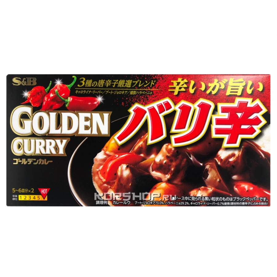 Голден Карри Микс (экстраострый) S and B S&amp;B, Япония, 198 г