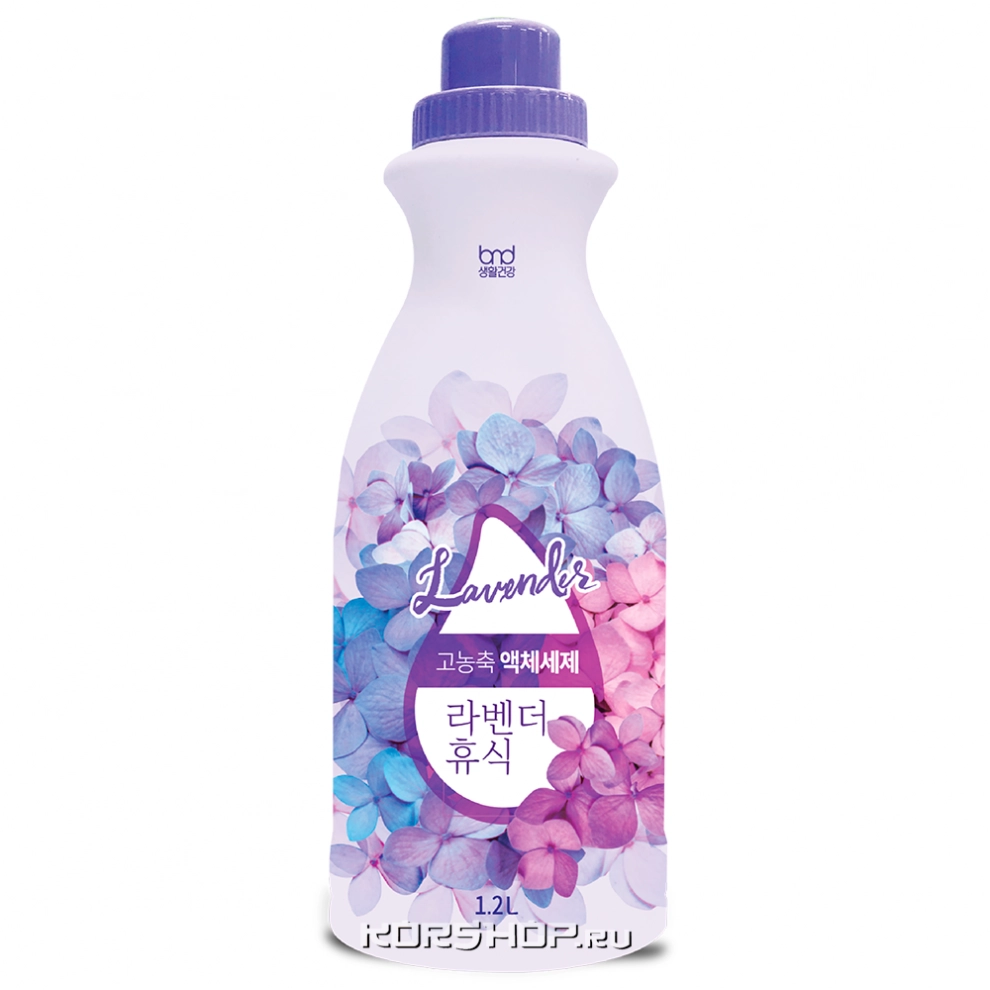 Жидкий концентрат для стирки с ароматом лаванды Liquid Lavender High Enrichment, Корея, 1,2 л Жидкий концентрат для стирки с ароматом лаванды Liquid Lavender High Enrichment, Корея, 1,2 л