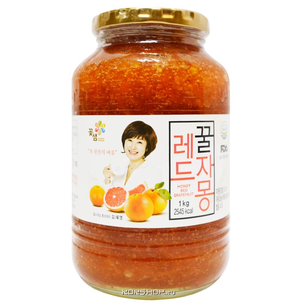 Джем «Медовый чай с красным грейпфрутом» Kkokshaem, Корея, 1 кг
