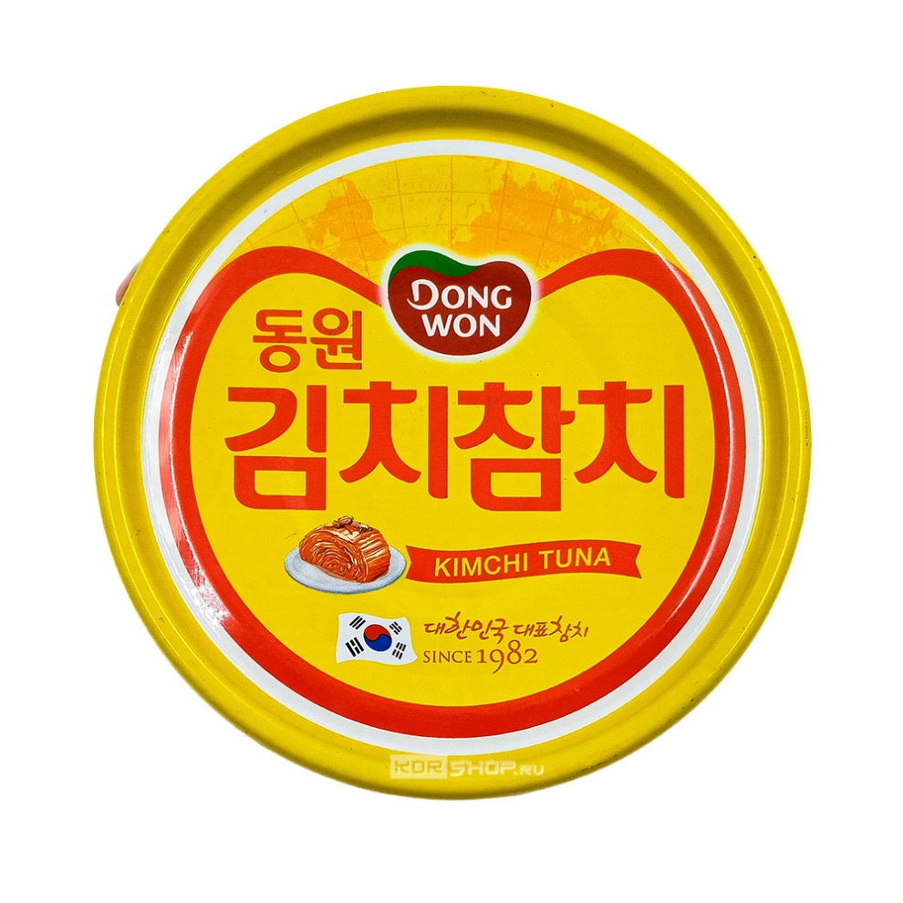 Тунец консервированный с кимчи Dongwon, Корея, 90 г