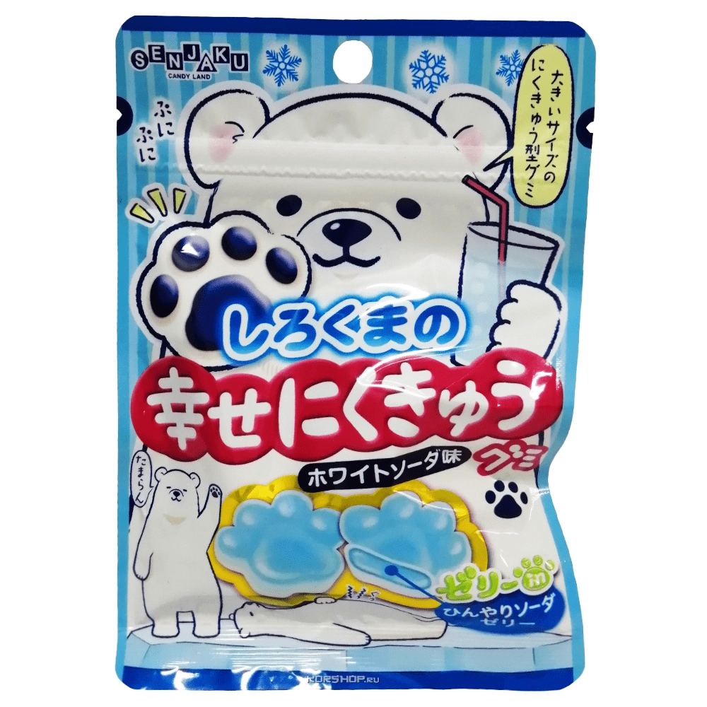 Жевательный мармелад со вкусом содовой Happy Nikukyu Senjaku, Япония, 32 г