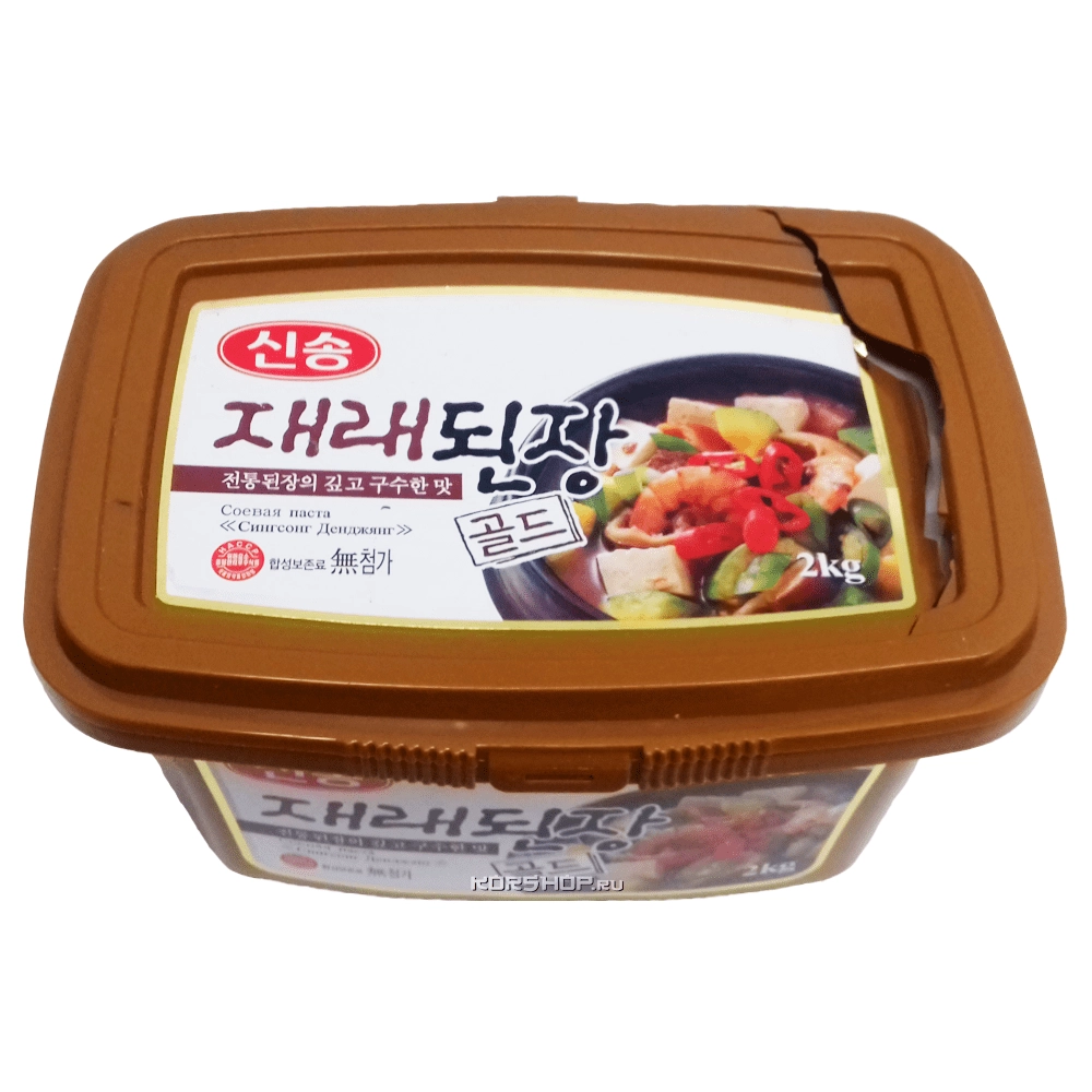 Соевая паста Дендян Синсонг, Корея, 2 кг (уценка, треснутая крышка) Соевая паста Дендян Синсонг, Корея, 2 кг (уценка, треснутая крышка)