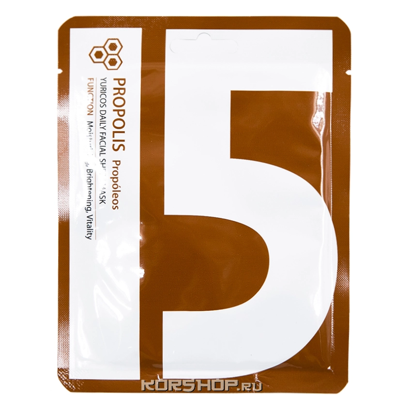 Тканевая маска для лица с прополисом Yuricos, Корея, 22 мл Тканевая маска для лица с прополисом Yuricos, Корея, 22 мл