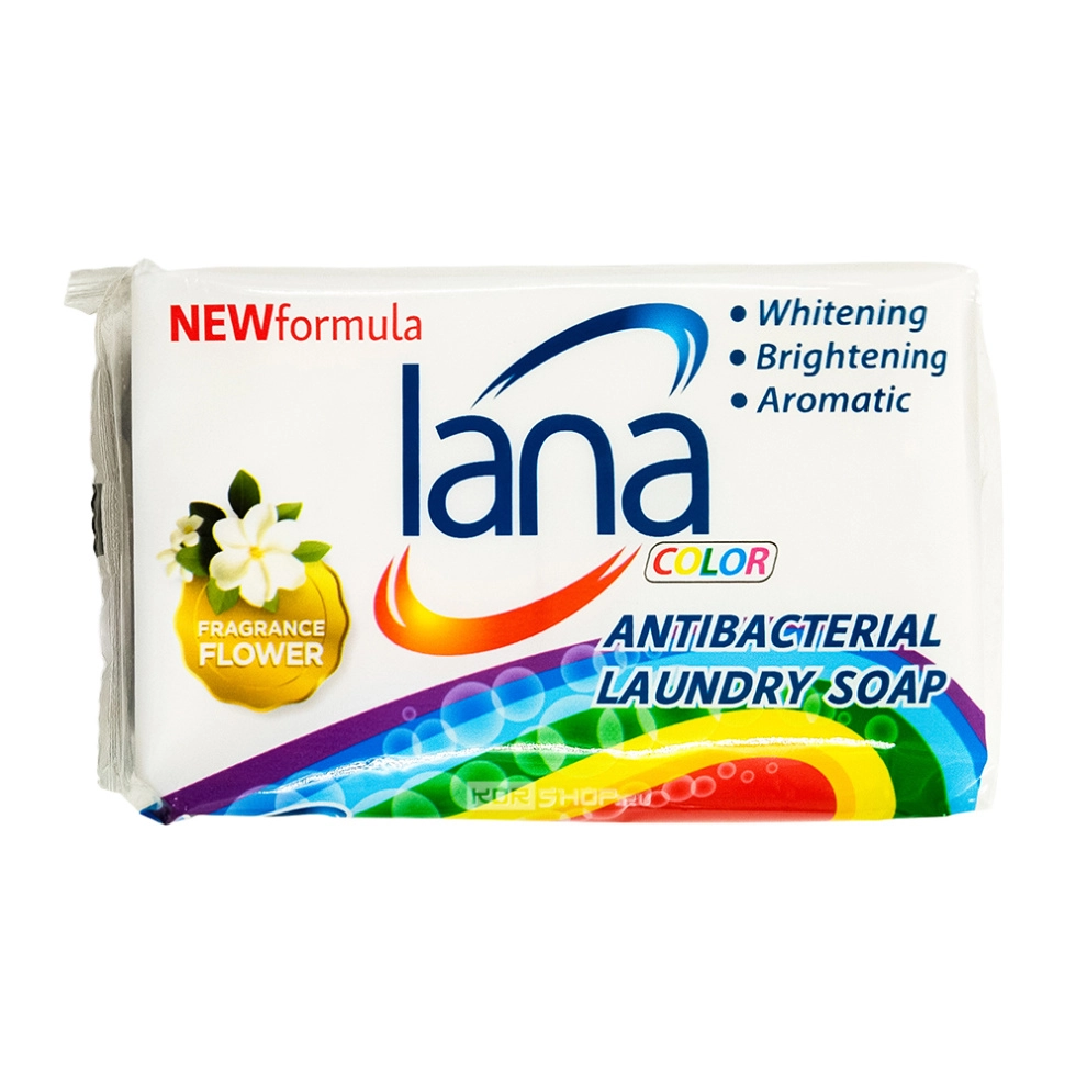 Хозяйственное мыло для стирки и застирывания (аромат цветов) Lana, Китай, 255 г