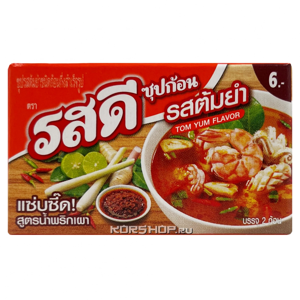 Бульонные кубики с пастой чили Том Ям RosDee Ajinomoto, Таиланд, 24 г
