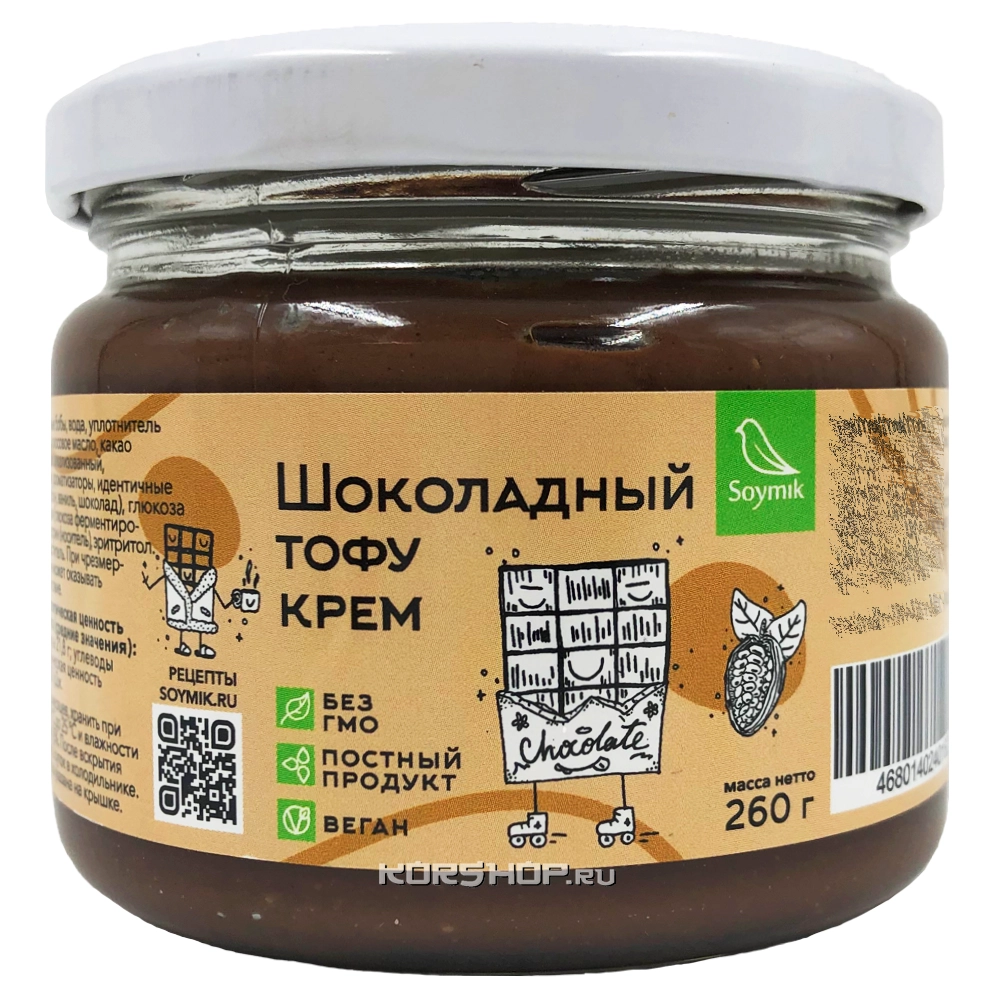 Шоколадный тофу крем Соймик, 260 г Шоколадный тофу крем Соймик, 260 г