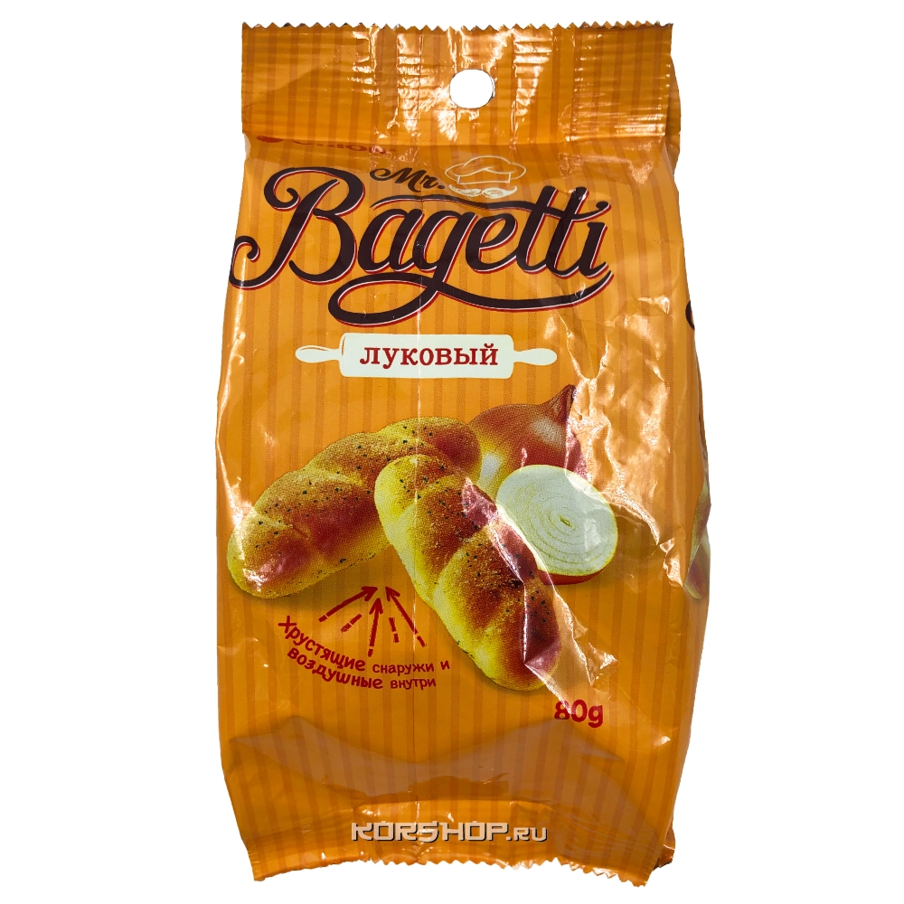 Затяжное печенье Луковый Багетти Mr. Bagetti Onion Orion, 80 г