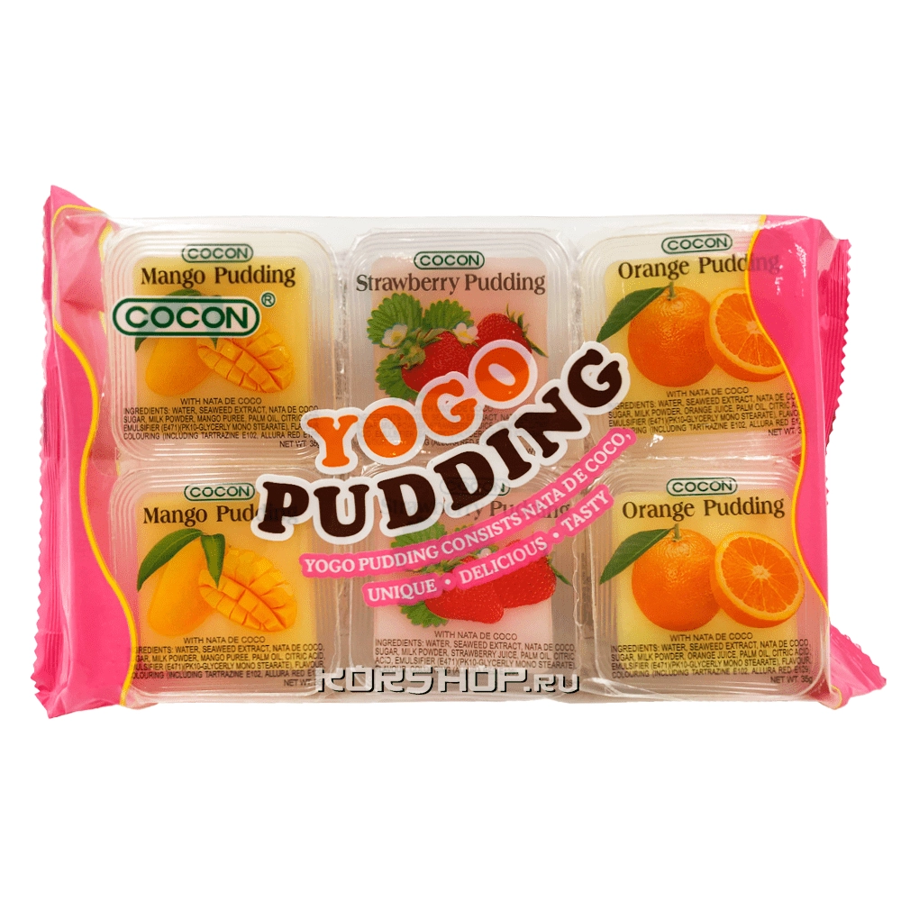 Пудинг "Йогурт - Фруктовое ассорти" Cocon, Малайзия, 210 г Пудинг "Йогурт - Фруктовое ассорти" Cocon, Малайзия, 210 г