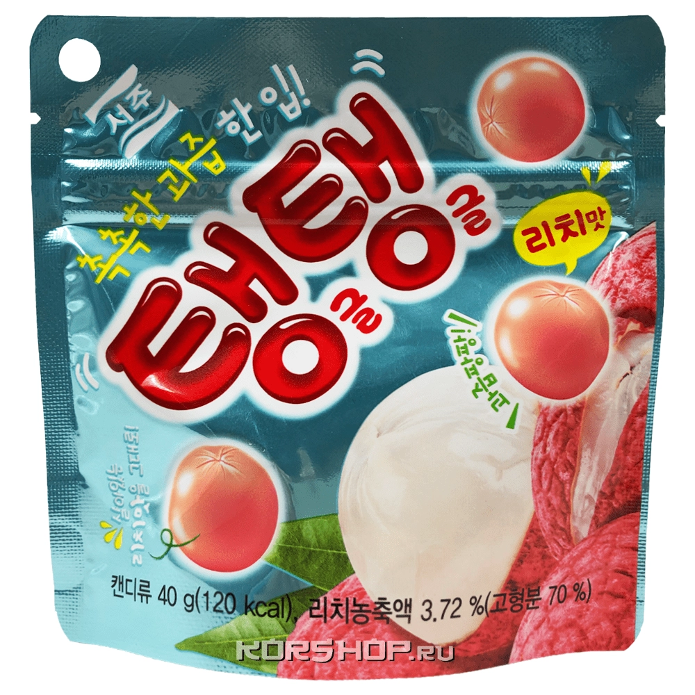 Мармелад со вкусом личи Plump-Plump Jelly, Корея, 40 г