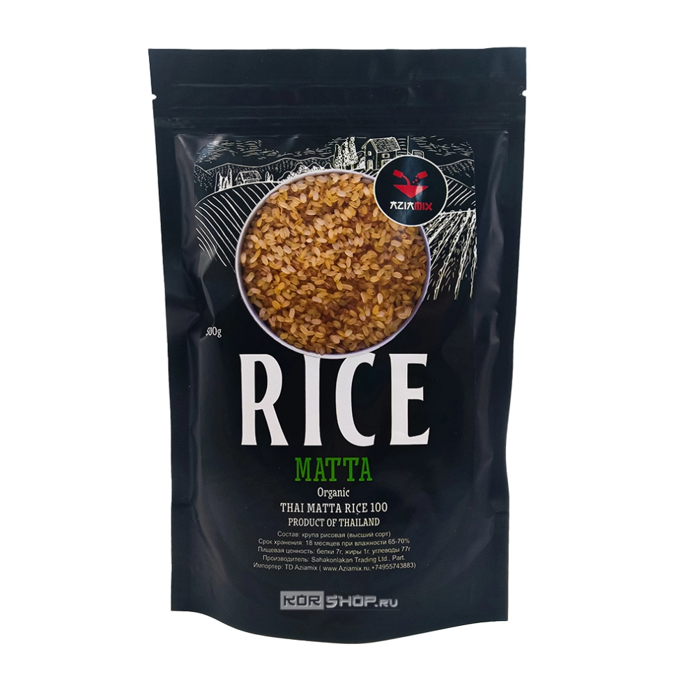 Рис красный (розовый) нешлифованный Матта для плова Azia Mix (Таиланд), 500 г Рис красный (розовый) нешлифованный Матта для плова Azia Mix (Таиланд), 500 г