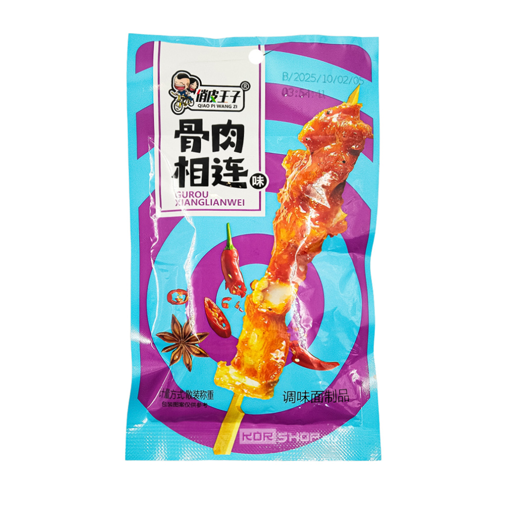 Мучные снеки латяо сладко-пряные со вкусом китайских мясных шашлычков Игривый Принц, Китай, 20 г Мучные снеки латяо сладко-пряные со вкусом китайских мясных шашлычков Игривый Принц, Китай, 20 г