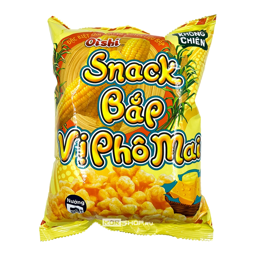 Чипсы со вкусом кукурузы и сыра Oishi, Вьетнам, 32 г